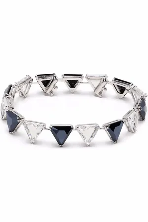 Swarovski Milenia crystal-embellished triangle cut bracelet