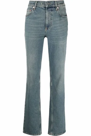 VALENTINO GARAVANI Whiskering-effect straight-leg jeans