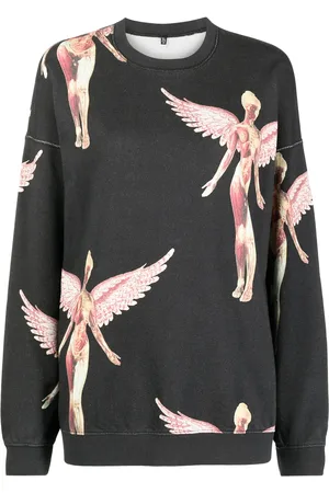 R13 Nirvana printed cotton sweatshirt