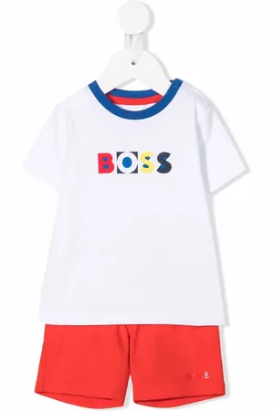 HUGO BOSS Logo-print cotton short set