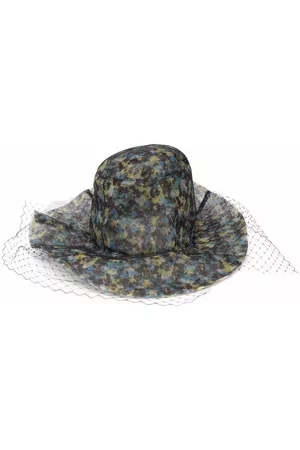 Philosophy Di Lorenzo Serafini Abstract-print tulle net hat