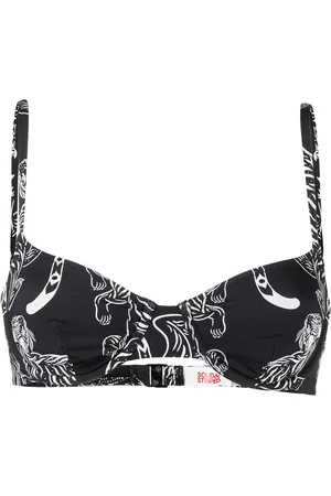 Solid The Eva tiger-print bikini
