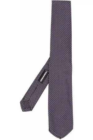 Dsquared2 Men Bow Ties - Patterned silk tie