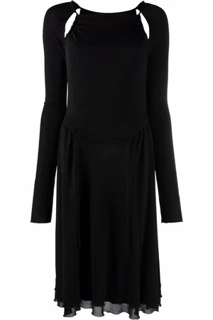 Salvatore Ferragamo Cut-out detailed midi dress