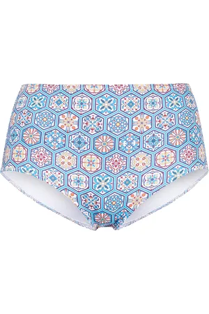 Solid Geometric bikini bottoms