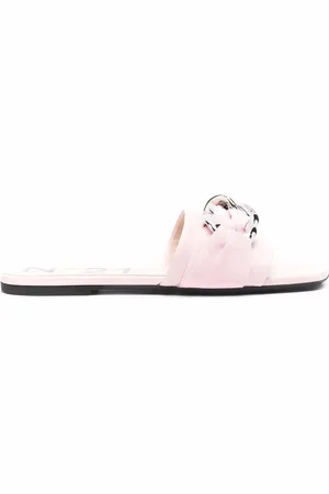 Nº21 Chain-detail slip-on sandals