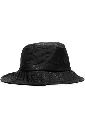 JW Anderson Men Hats - Asymmetric logo-print bucket hat