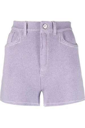 Barrie High-waisted knit shorts