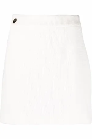 Philipp Plein Logo-plaque detail skirt
