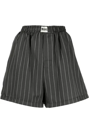 Natasha Zinko Pinstripe-print elasticated shorts