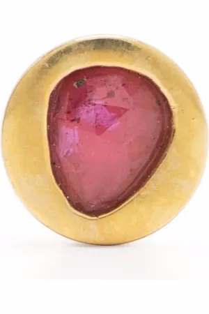 PARTS OF FOUR Ruby stud earring