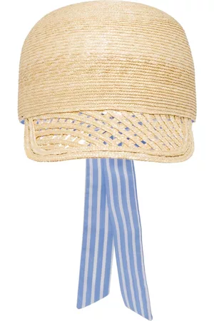 Miu Miu Bow-detail straw cap