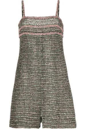 CHANEL Tweed sleeveless minidress