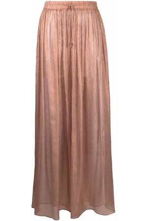 MARIA LUCIA HOHAN Sheer silk palazzo pants