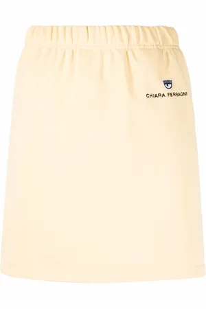Chiara Ferragni Embroidered logo skirt
