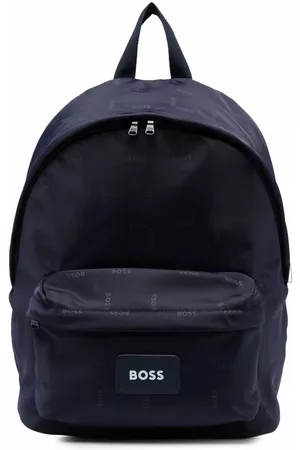 BOSS Kidswear Logo-patch backpack