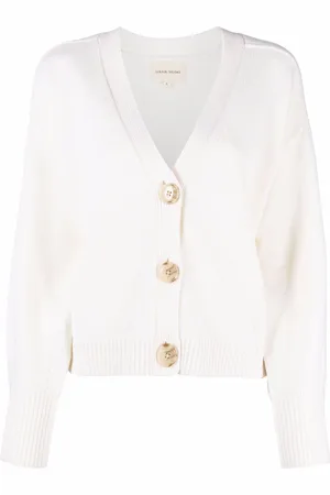 Loulou Studio V-neck button cardigan