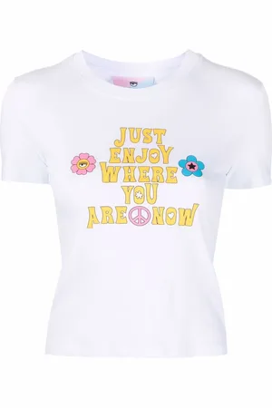 Chiara Ferragni Slogan-print cotton T-shirt