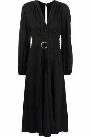 MARIA LUCIA HOHAN V-neck long-sleeve dress