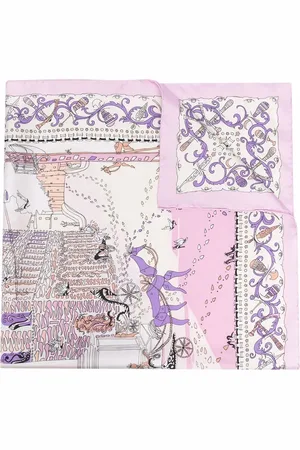 Salvatore Ferragamo Palazzo graphic-print silk scarf