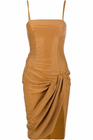 GIUSEPPE DI MORABITO Crystal embellished draped dress