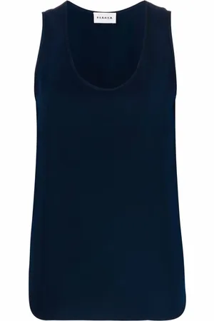 P.A.R.O.S.H. Scoop-neck sleeveless blouse