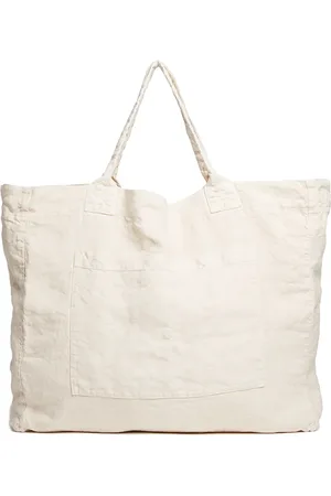 ONCE MILANO Linen weekend tote bag