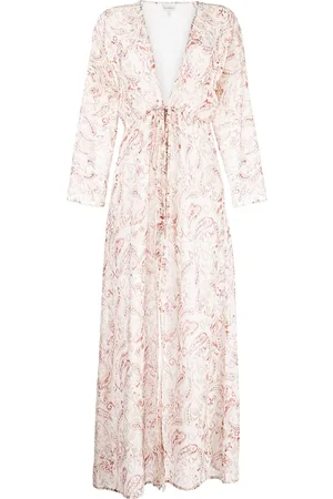 Evarae Paisley-print silk maxi dress