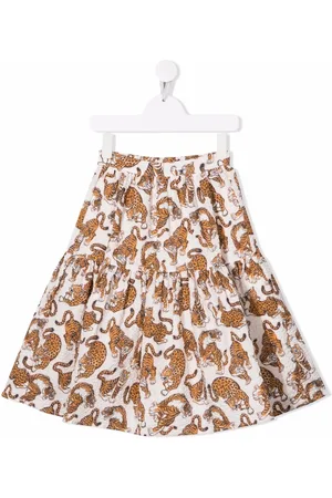 Kenzo All-over tiger-print skirt