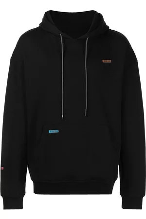 MOSTLY HEARD RARELY SEEN Men Sweatshirts - Barcode patch jersey hoodie