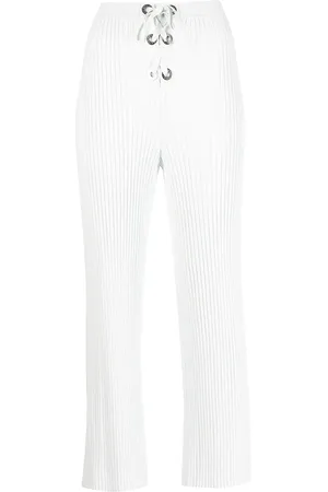 DION LEE Ribbed lace-up trousers