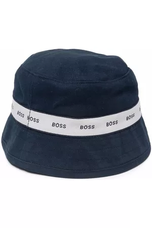 BOSS Kidswear Hats - Logo print stripe bucket hat