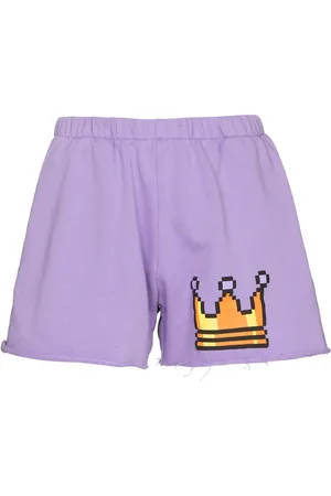Natasha Zinko Pixel-print track shorts