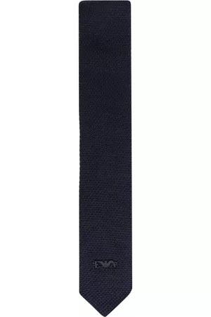 Emporio Armani Boys Bow Ties - Textured cotton tie