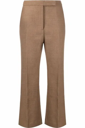 Totême Cropped kick-flare wool trousers