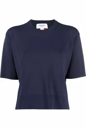 Thom Browne RWB intarsia-knit T-shirt