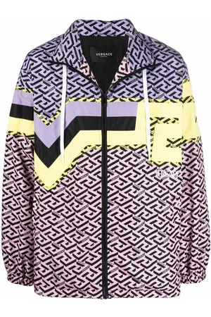 VERSACE Greca hooded lightweight jacket