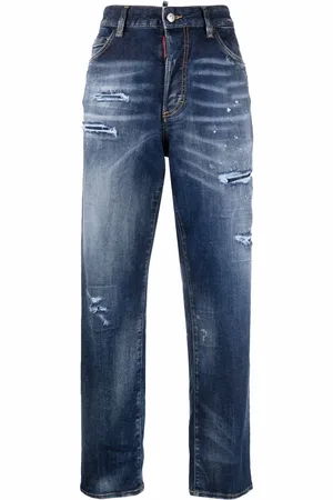 Dsquared2 Distressed high-waisted jeans