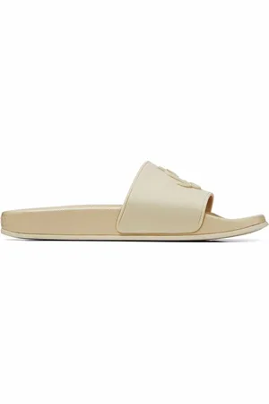 Jimmy Choo Port logo-plaque slides