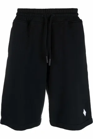 MARCELO BURLON Embroidered-motif track shorts