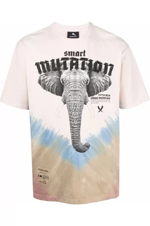 MAUNA KEA Elephant-print tie-dye T-shirt
