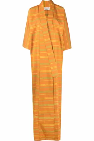A.N.G.E.L.O. Vintage Cult 1970s stripe-print wide-sleeve coat