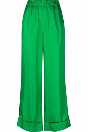 BLANCA Wide-leg silk trousers