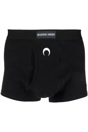 Marine Serre Icon Crescent Moon logo-embroidered boxer shorts