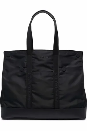 Alexander McQueen Logo-embroidered tote