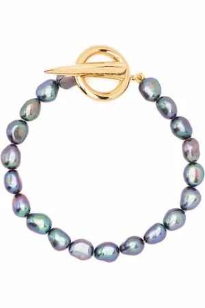 Missoma Gold vermeil-plated Peacock pearl bracelet