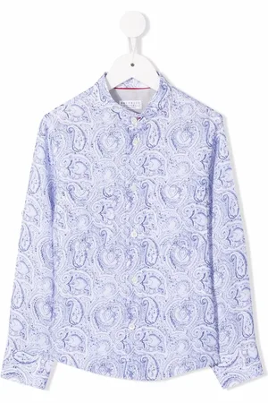 Brunello Cucinelli Paisley-print button-up shirt