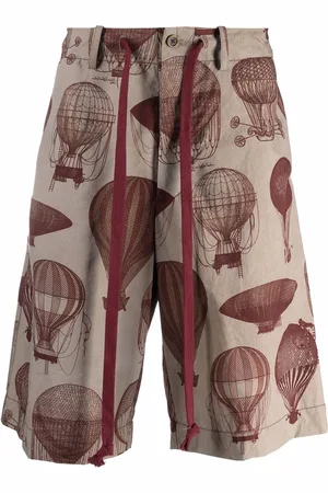UMA WANG Hot air balloon-print bermuda shorts