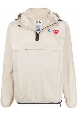 Comme des Garçons X K-Way quarter-zip hoodie