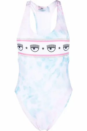Chiara Ferragni Tie-dye racer-back one-piece